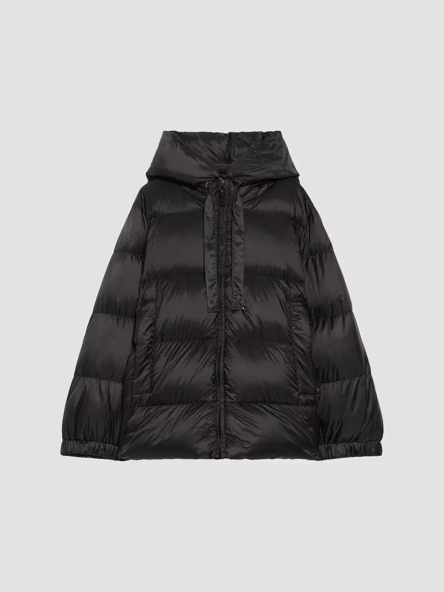 Down Jacket in Water Repellent Canvas