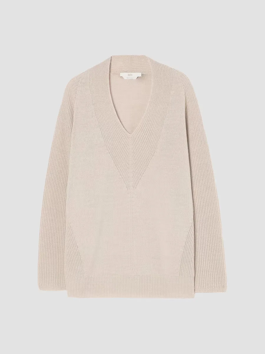 Blown Wool Blend Sweater by Marina Rinaldi