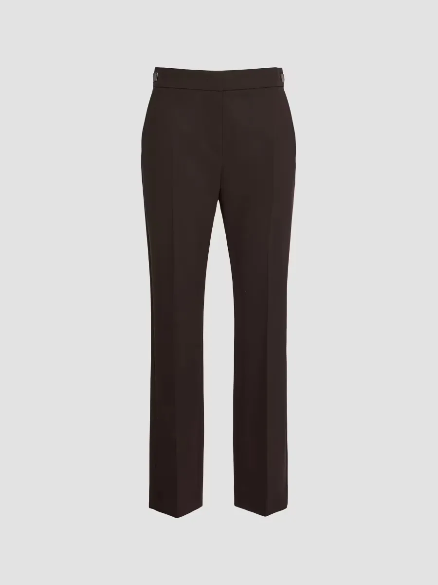 Slim Double Woollen Cloth Trousers by Max Mara