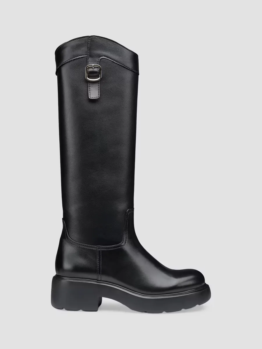35MM Knee-High Leather Boots by Santoni
