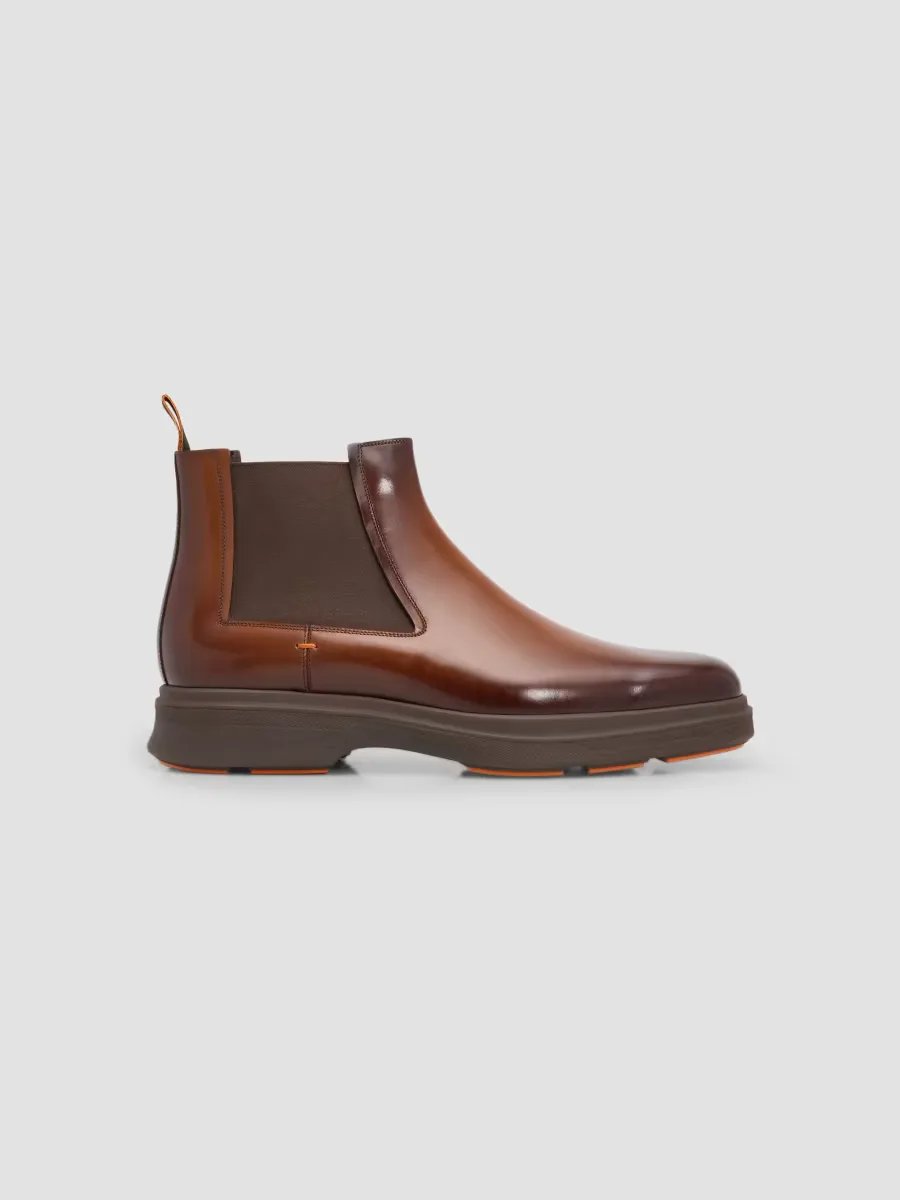 Easy Nova Leather Chelsea Boots by Santoni