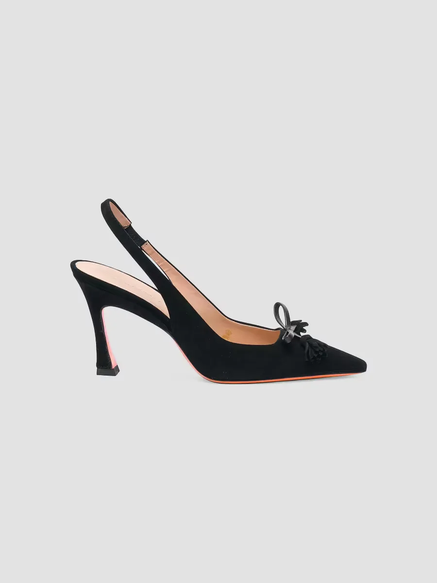 Adri Bow 85MM Slingback Pumps by Santoni