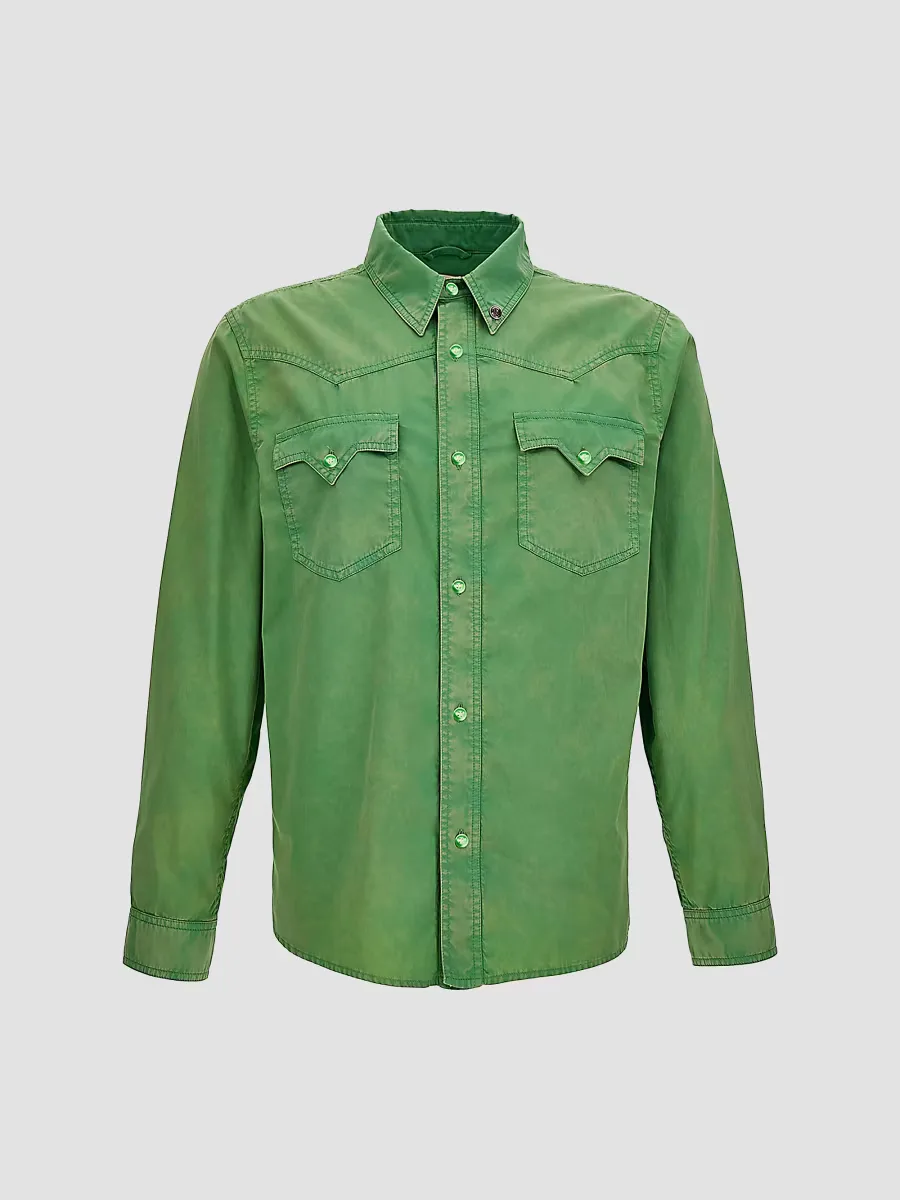 Cotton Western Shirt by Versace