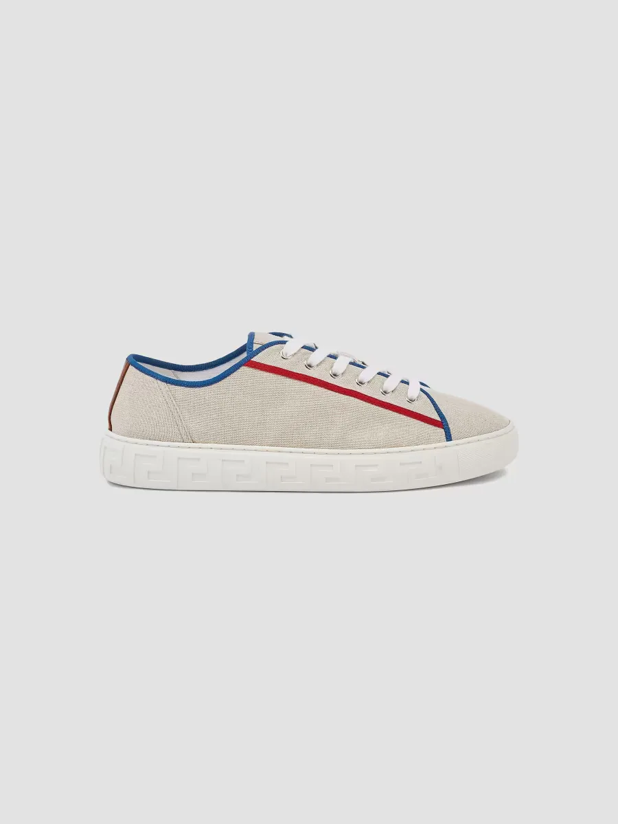 Canvas Low-Top Sneakers by Versace