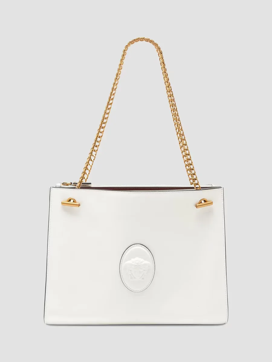 La Vacanza Cabine Leather Shoulder Bag by Versace