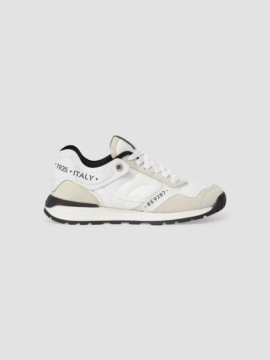 Logo Leather & Textile Low Top Sneakers by FENDI