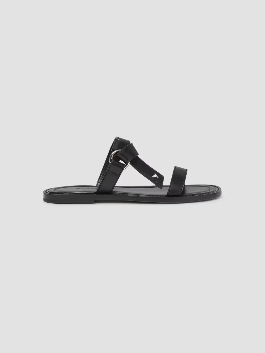 Dressage Logo Leather Sandals