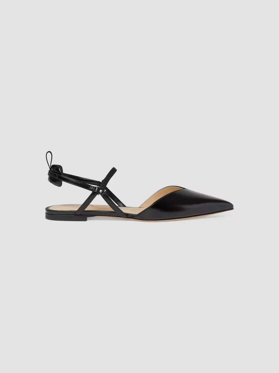 Colibr Leather Flat Sandals by FENDI