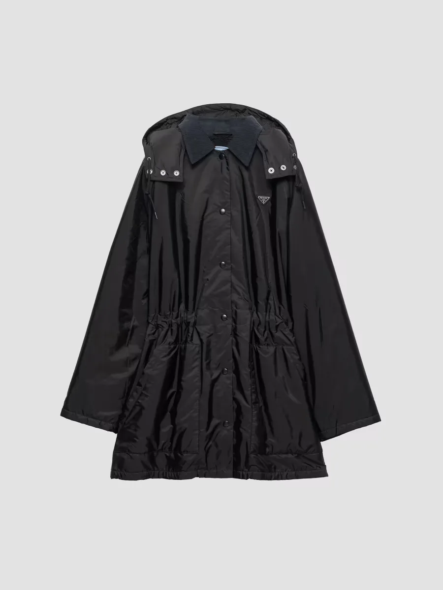 Light-Weight Nylon Waterproof Parka Coat by Prada