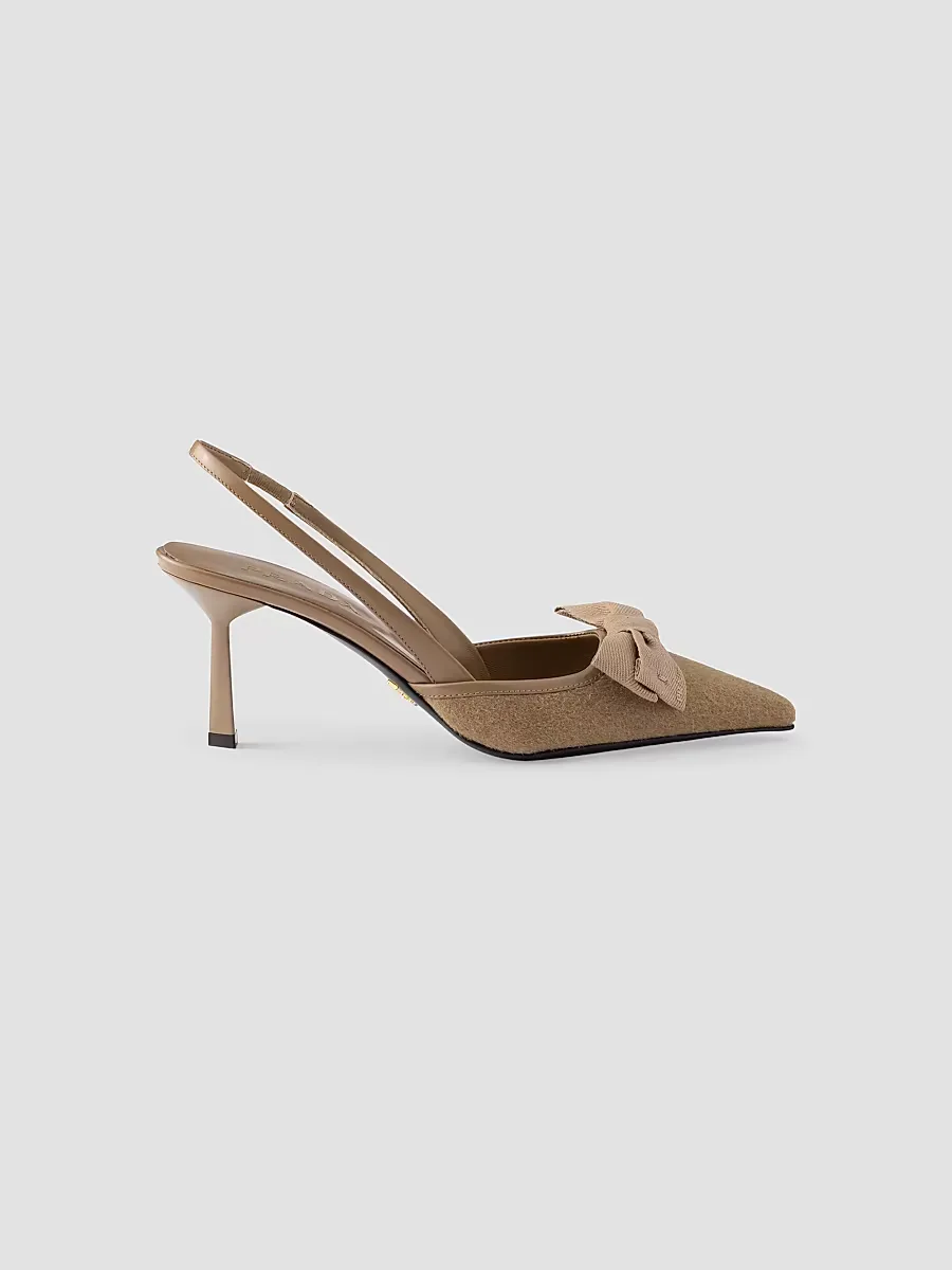 Fabric Slingback Pumps by Prada