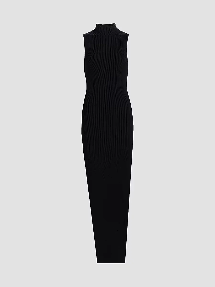 Concordians Wool Rib-Knit Maxi Dress
