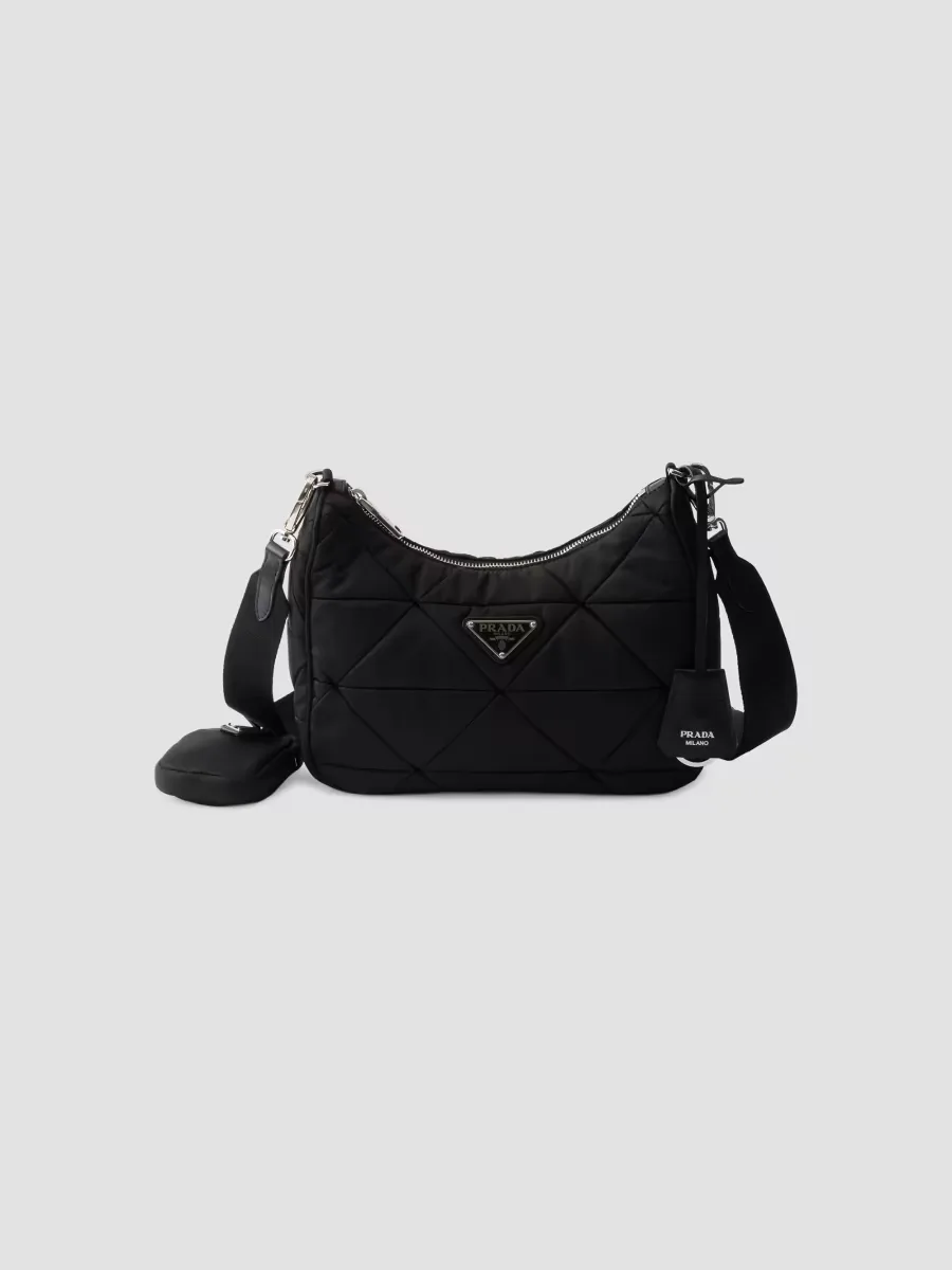 Quilted Re-Nylon Shoulder Bag by Prada