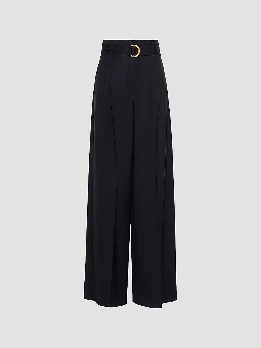 High Waisted Woollen Cloth Trousers by Max Mara