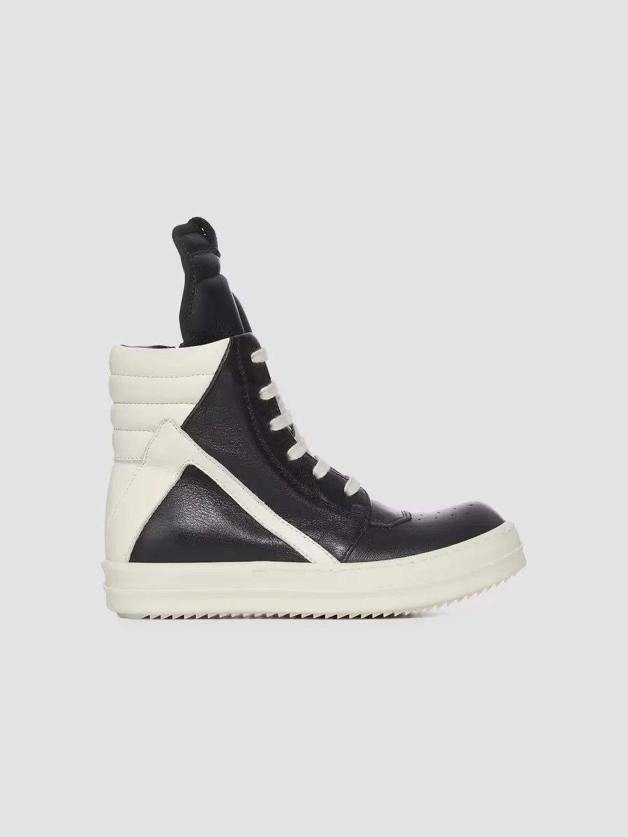 Geobaskets Scarpe in Pelle High-Top Sneakers by Rick Owens