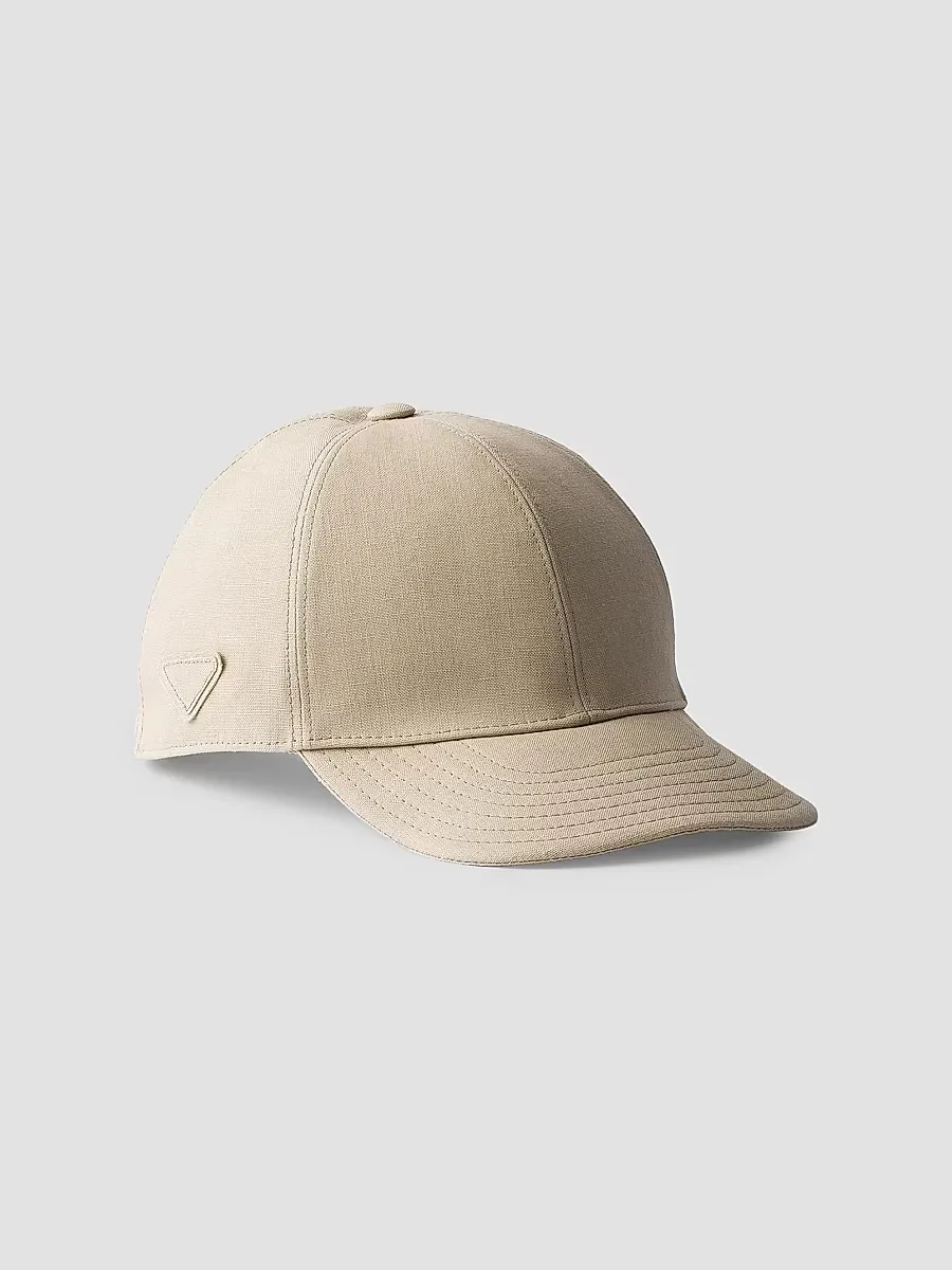 Linen Baseball Cap by Prada