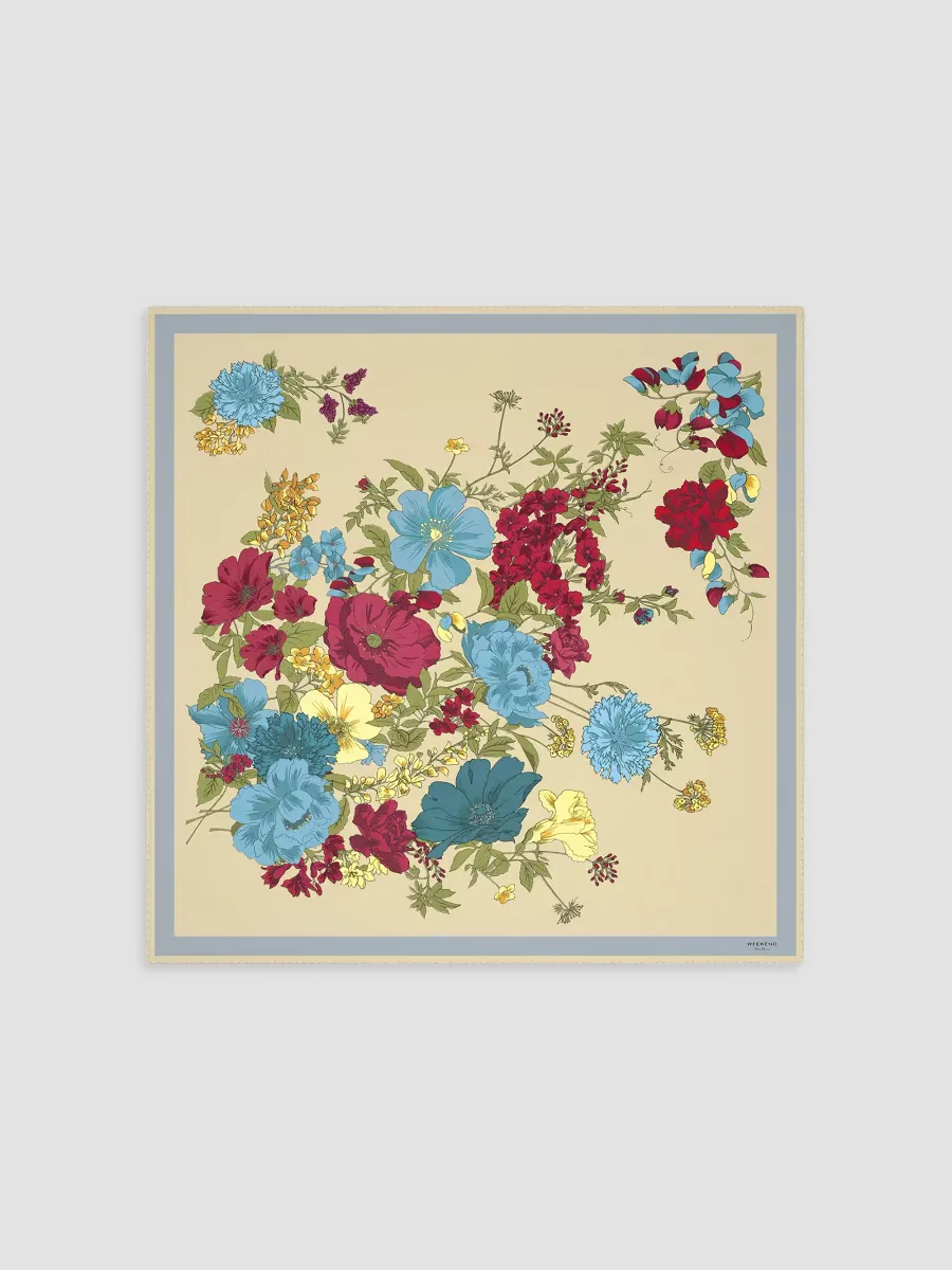 Weekend Max Mara Patterned Silk Twill Foulard by Max Mara