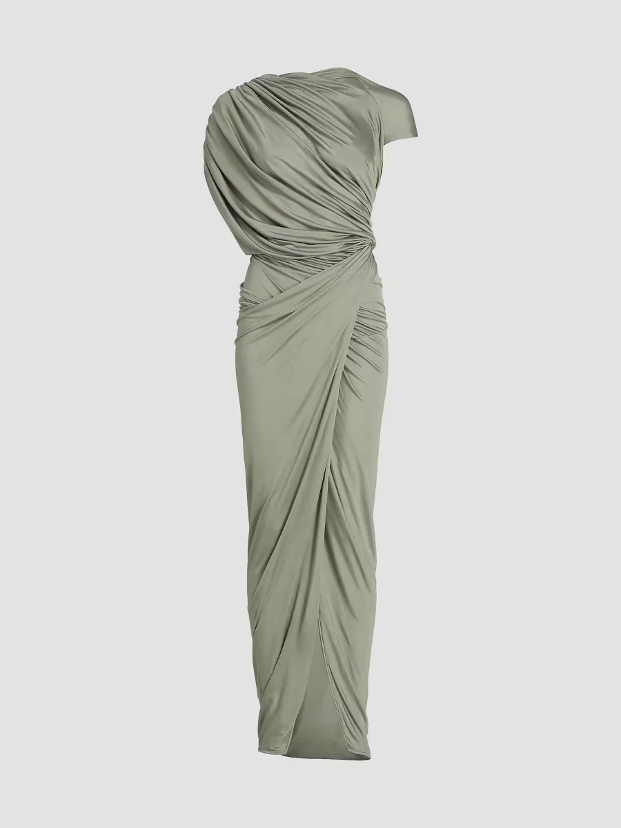 Ares Draped Gown by Rick Owens