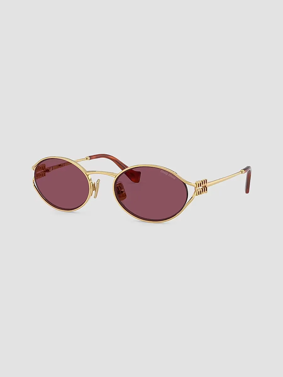 54MM Oval Sunglasses by Miu Miu