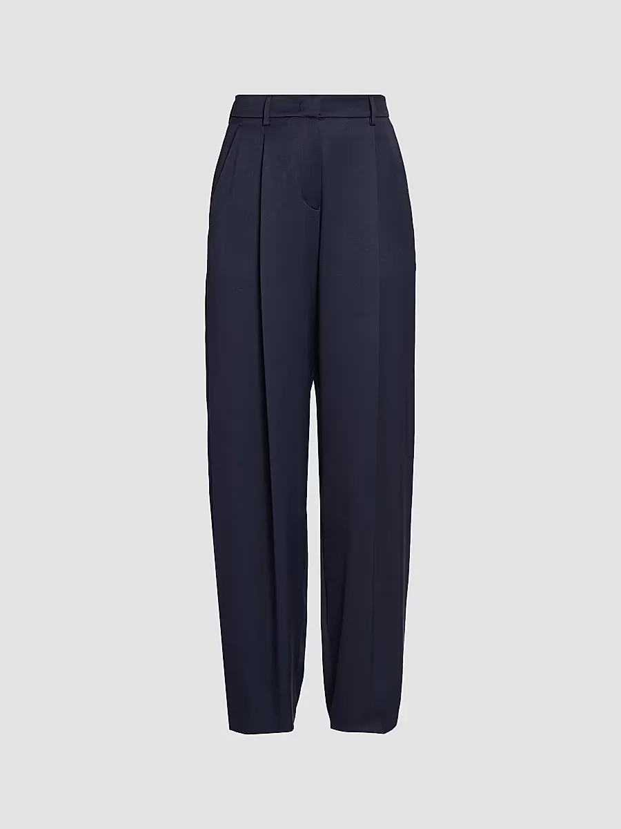 Giorgio Armani Silk Straight-Leg Pants by Armani