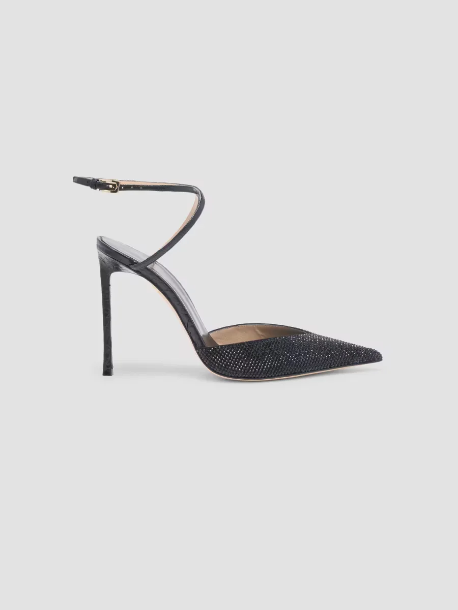 Selen 105MM Embellished Leather Pumps
