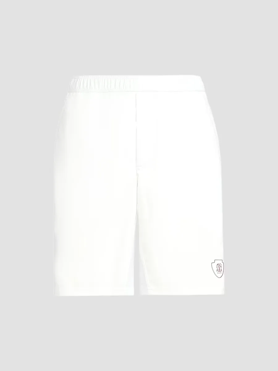 Nylon Shorts with Logo by Brunello Cucinelli