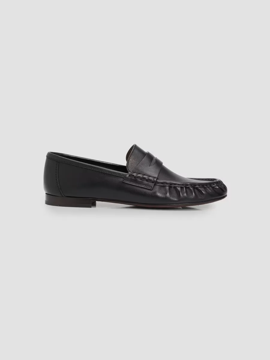 Monili Leather Penny Loafers