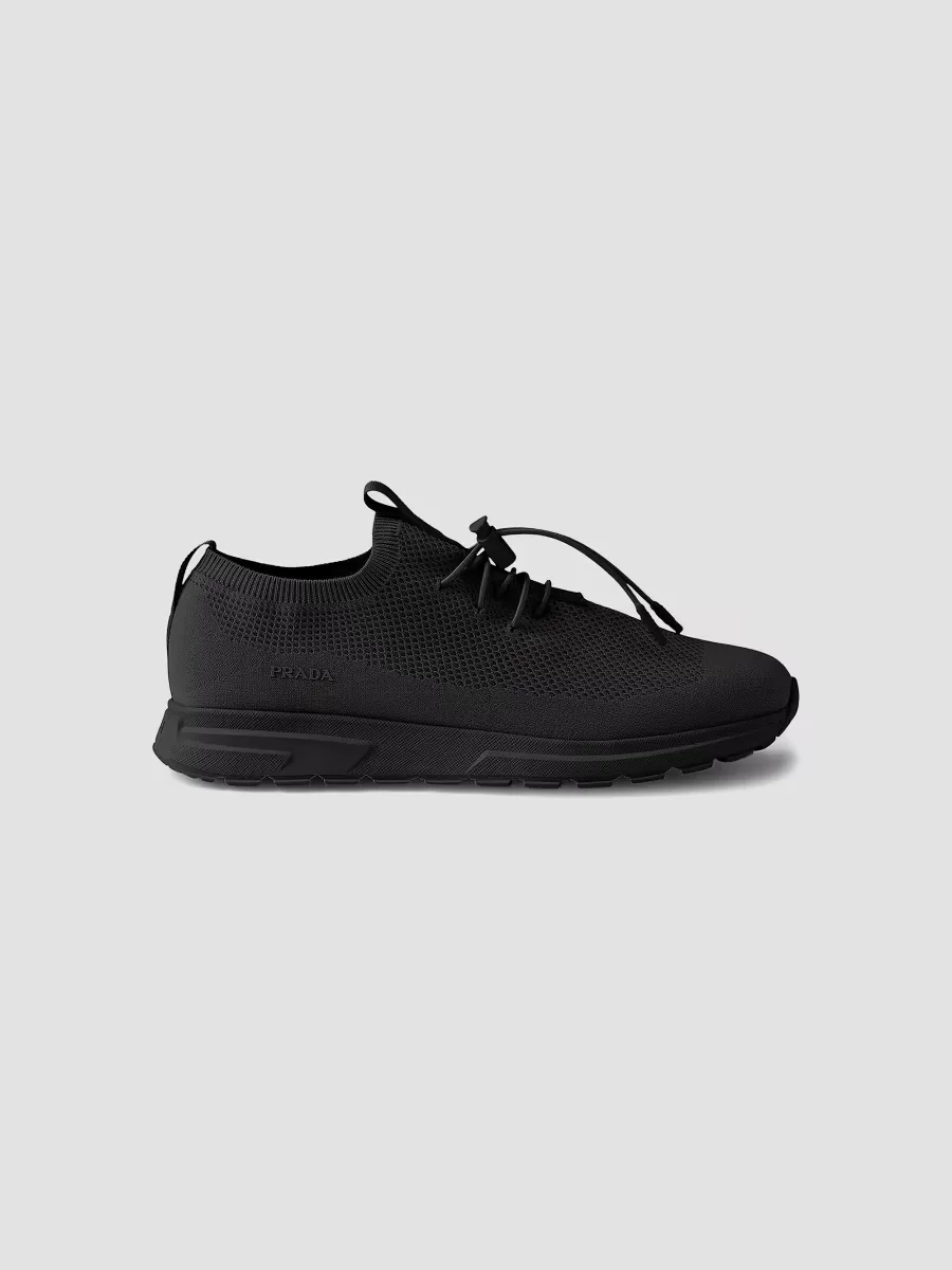 Prax Stretch Knit Sneakers by Prada