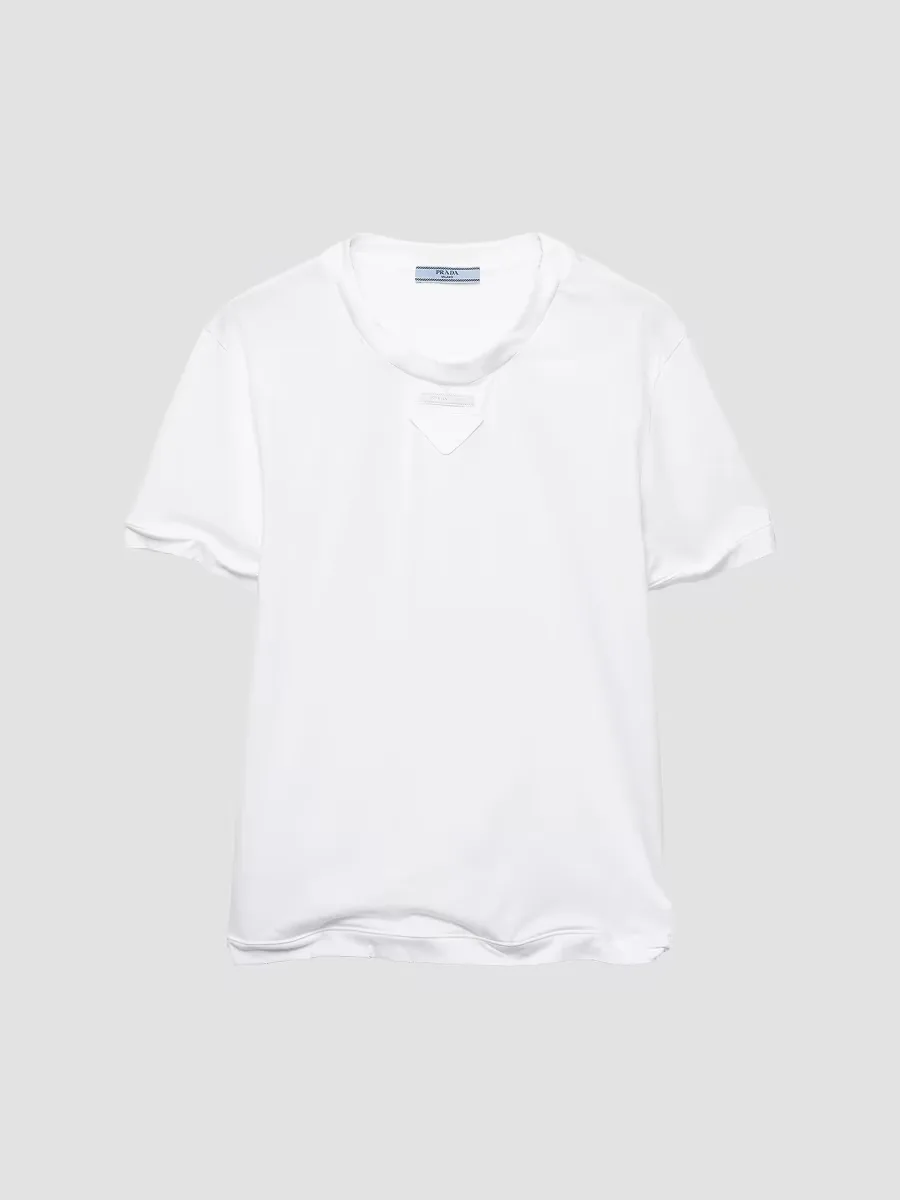 Cotton Jersey T-Shirt by Prada