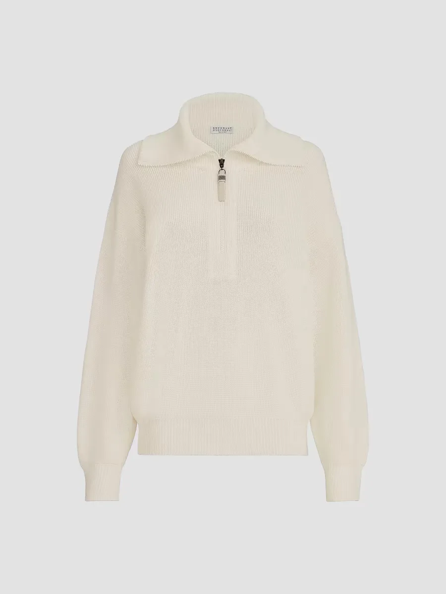 Cotton English Rib Sweater