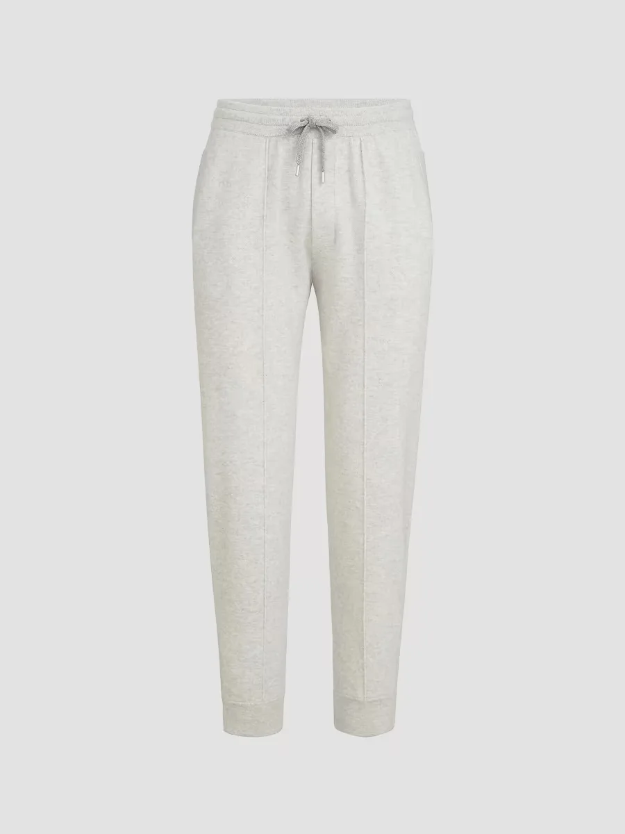 Cashmere Double Knit Trousers with Crte Detail by Brunello Cucinelli