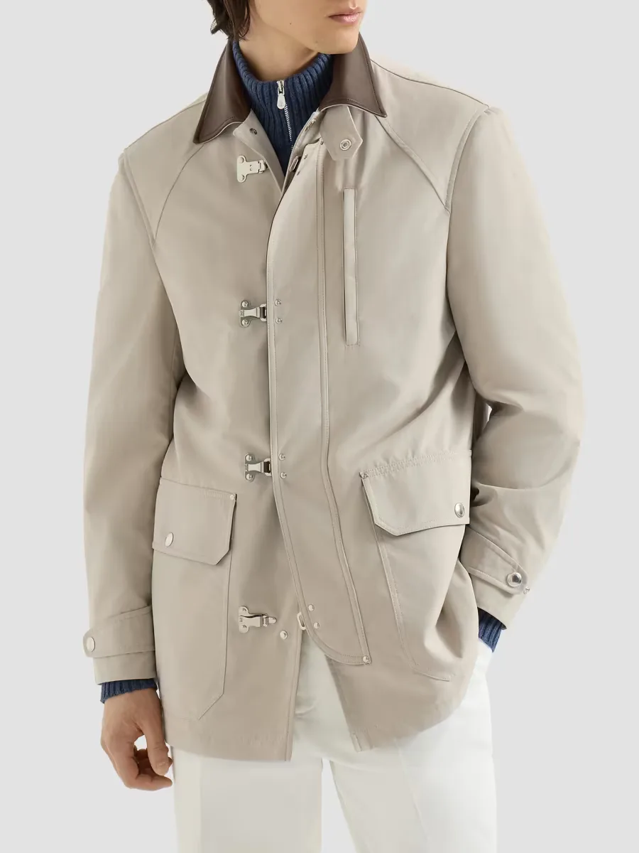 Water-Resistant Microfiber Outerwear Jacket by Brunello Cucinelli