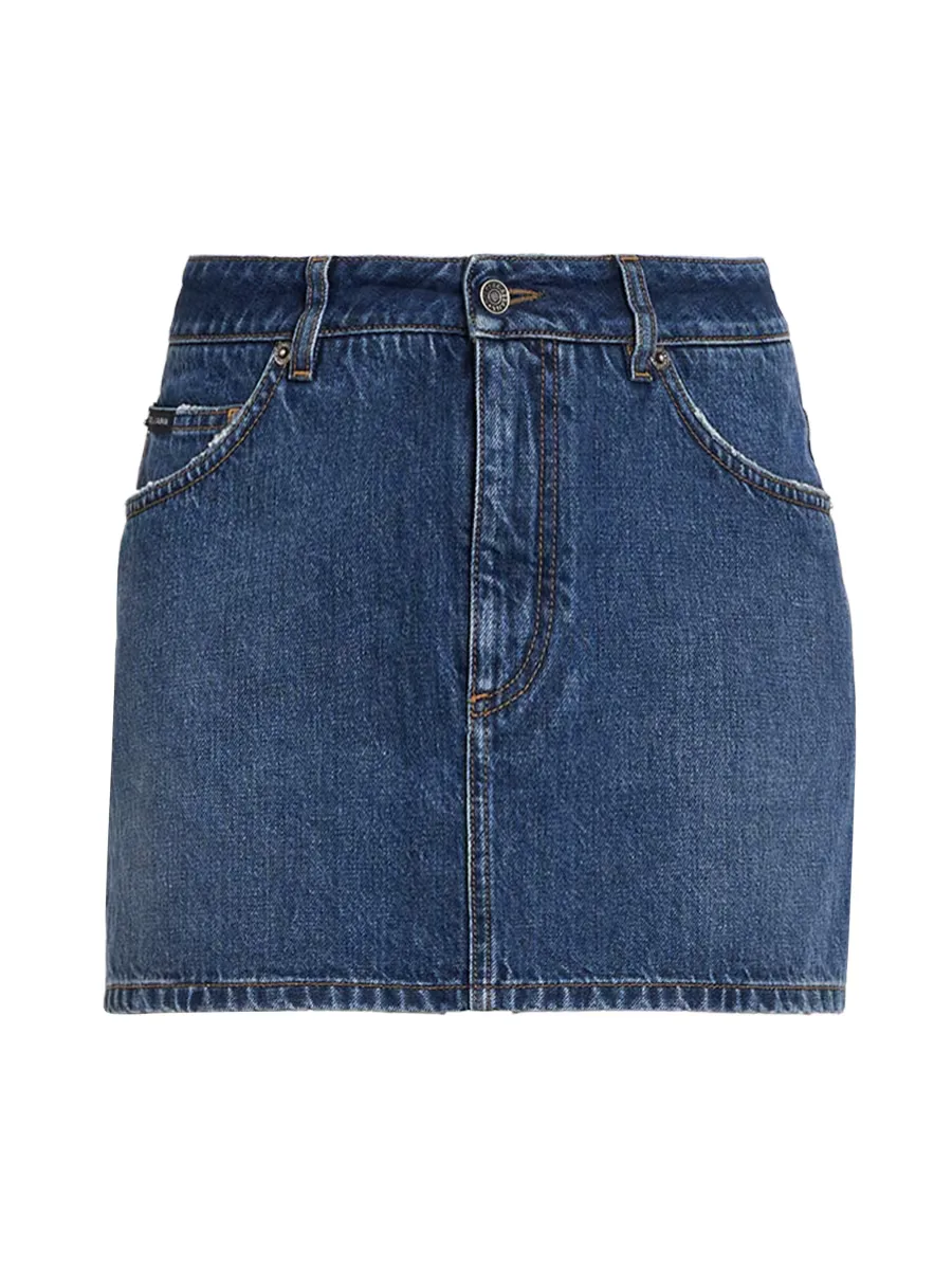 Denim Miniskirt by Dolce & Gabbana
