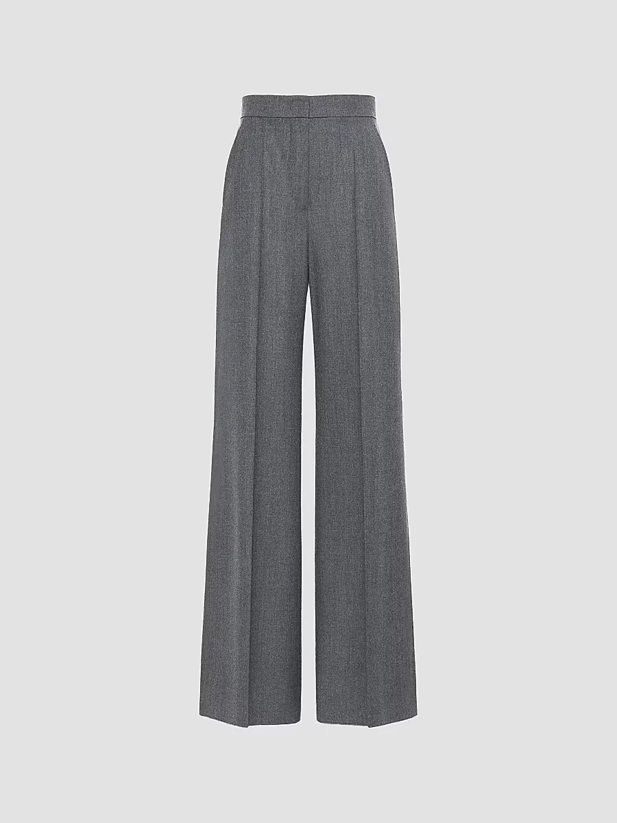 High Waisted Wool Trousers by Max Mara