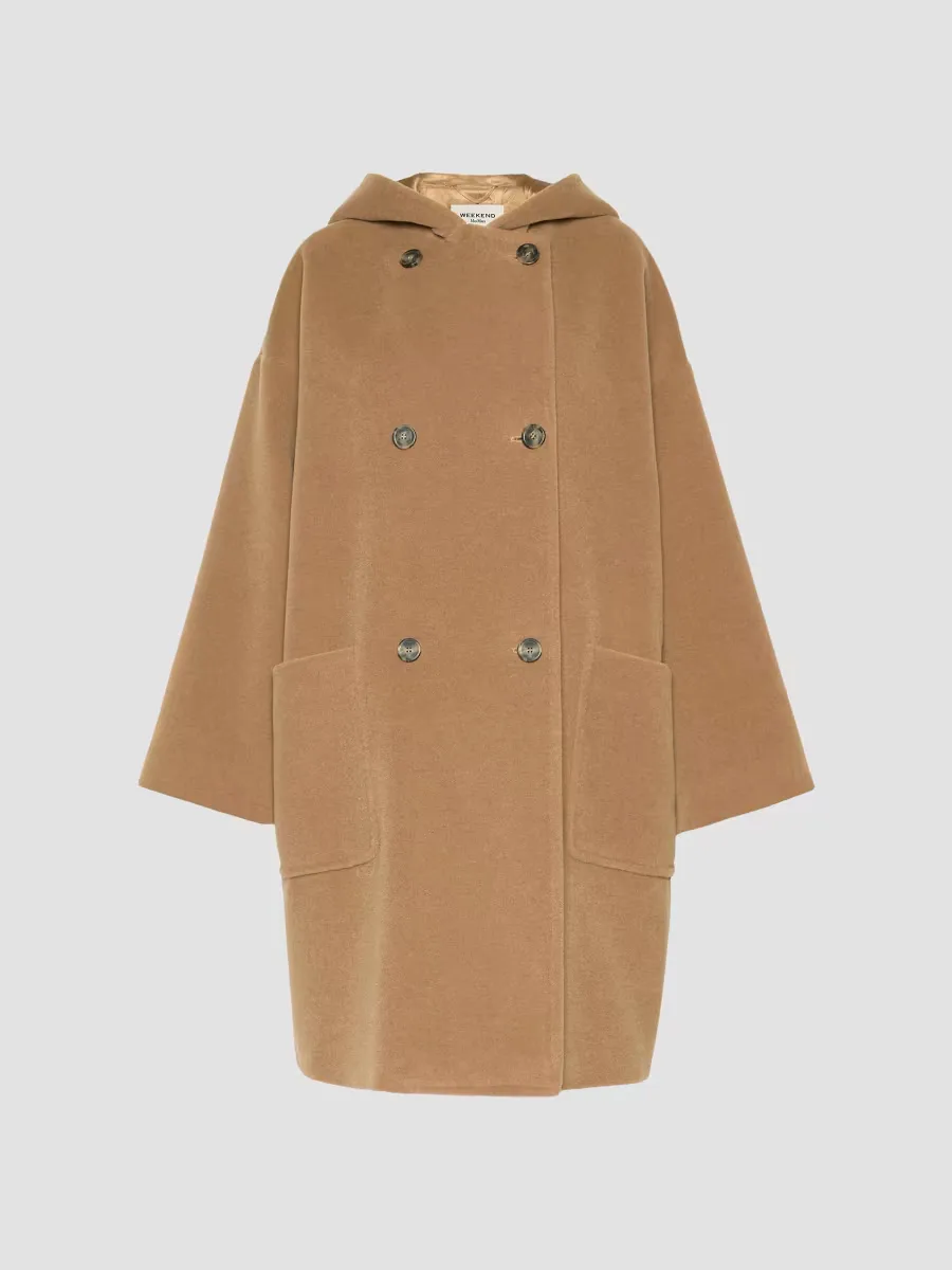 Weekend Max Mara Wool and Alpaca Beaver Cloth Coat by Max Mara