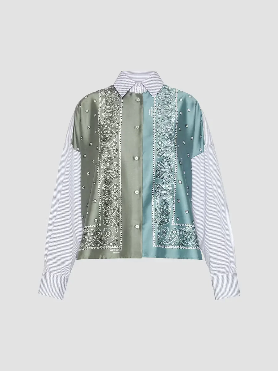 Weekend Max Mara Technical Twill and Cotton Poplin Shirt by Max Mara