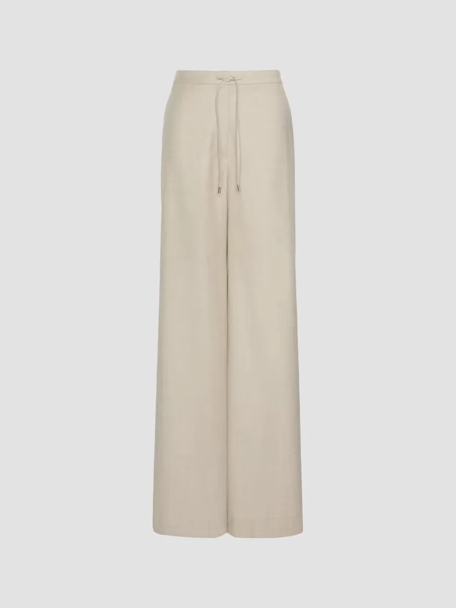 Wool Flannel Joggers by Max Mara
