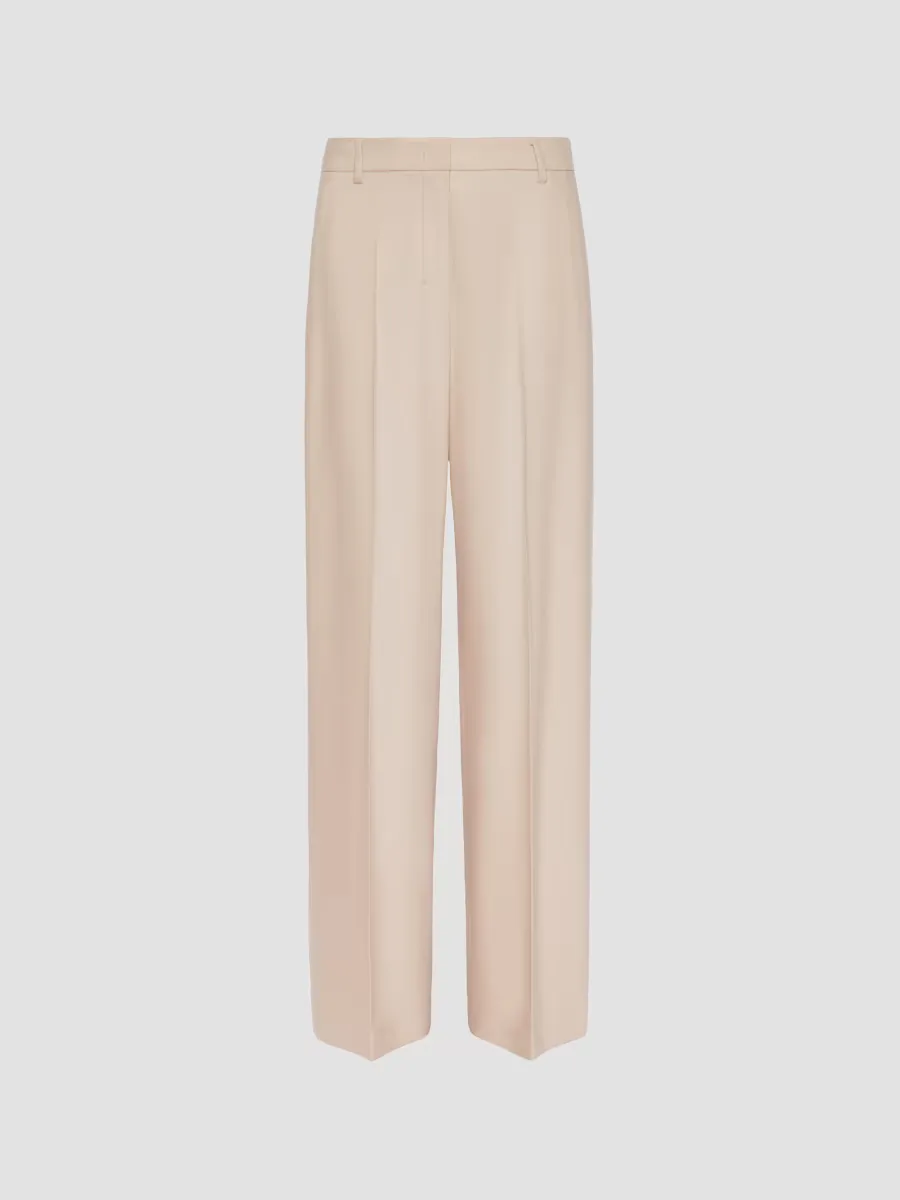 Regular Fit Wool Trousers by Max Mara