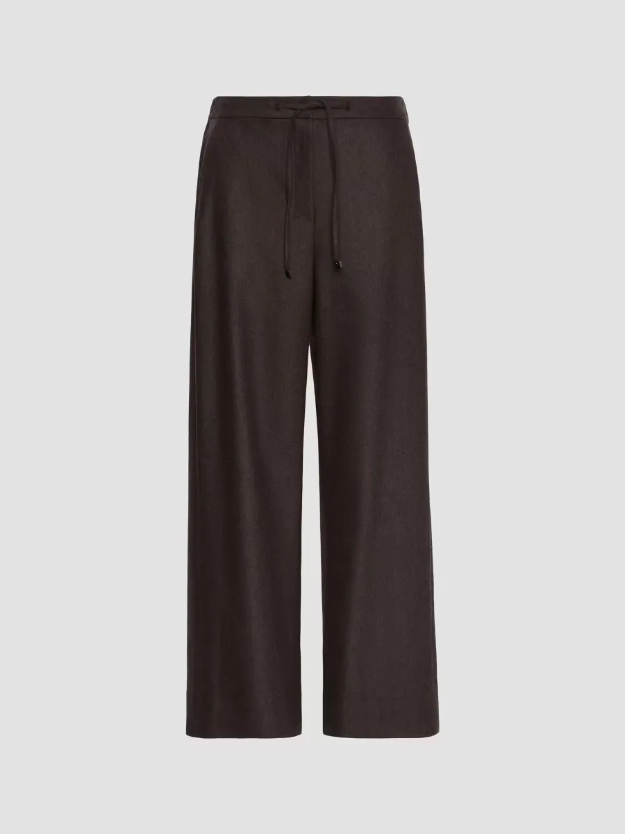 Stretch Wool Joggers Style Trousers by Max Mara
