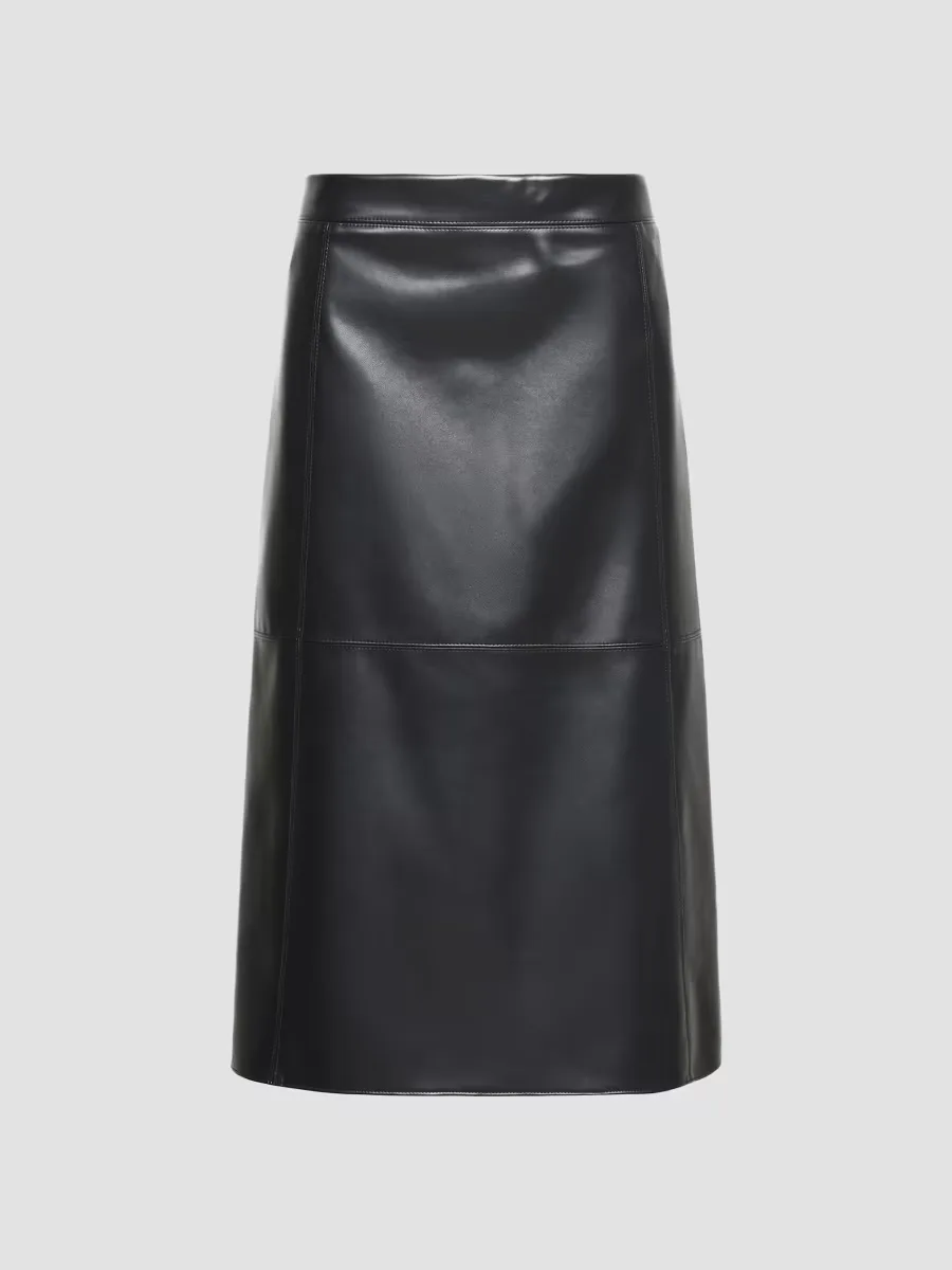 Coated Jersey Midi Skirt by Max Mara