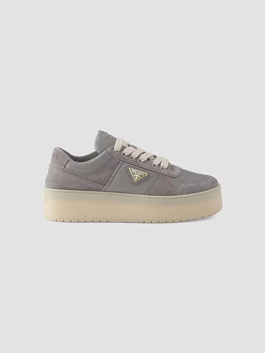 Downtown Bold Re-Nylon and Suede Sneakers