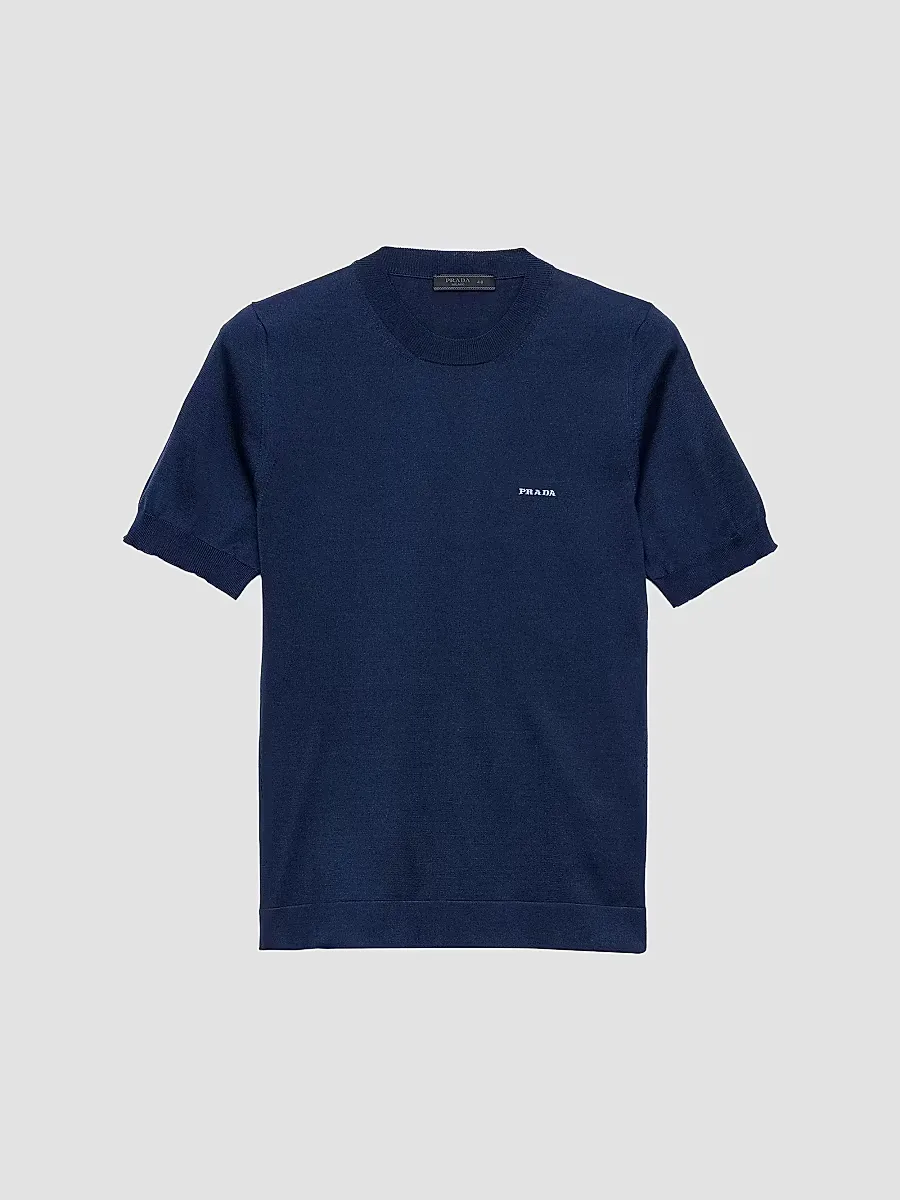 Cotton Crewneck Sweater by Prada