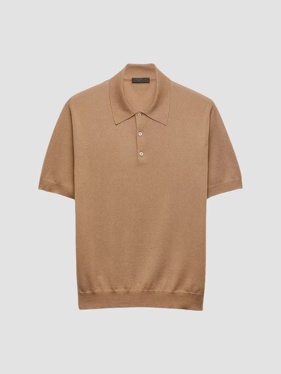 Cashmere and Silk Polo Shirt by Prada