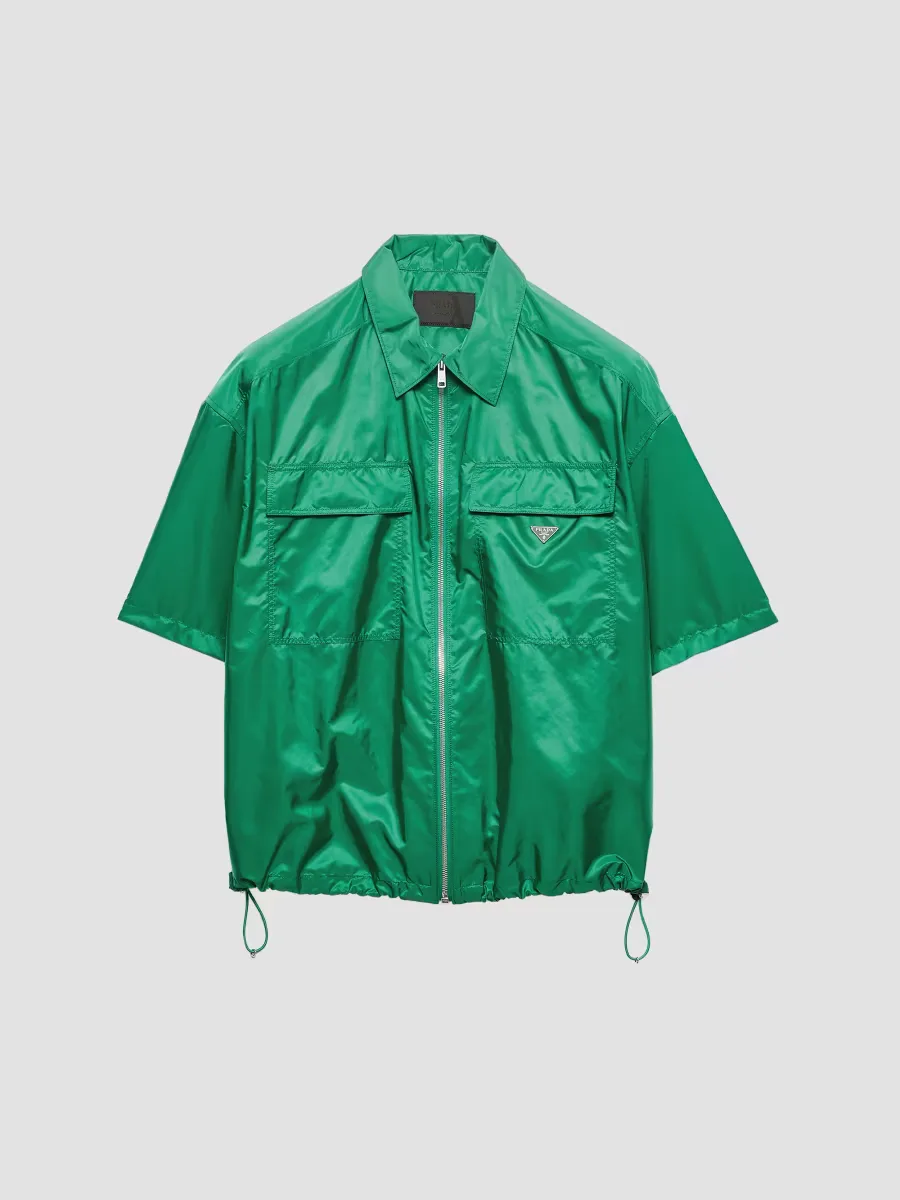 Short-Sleeved Light Re-Nylon Shirt by Prada