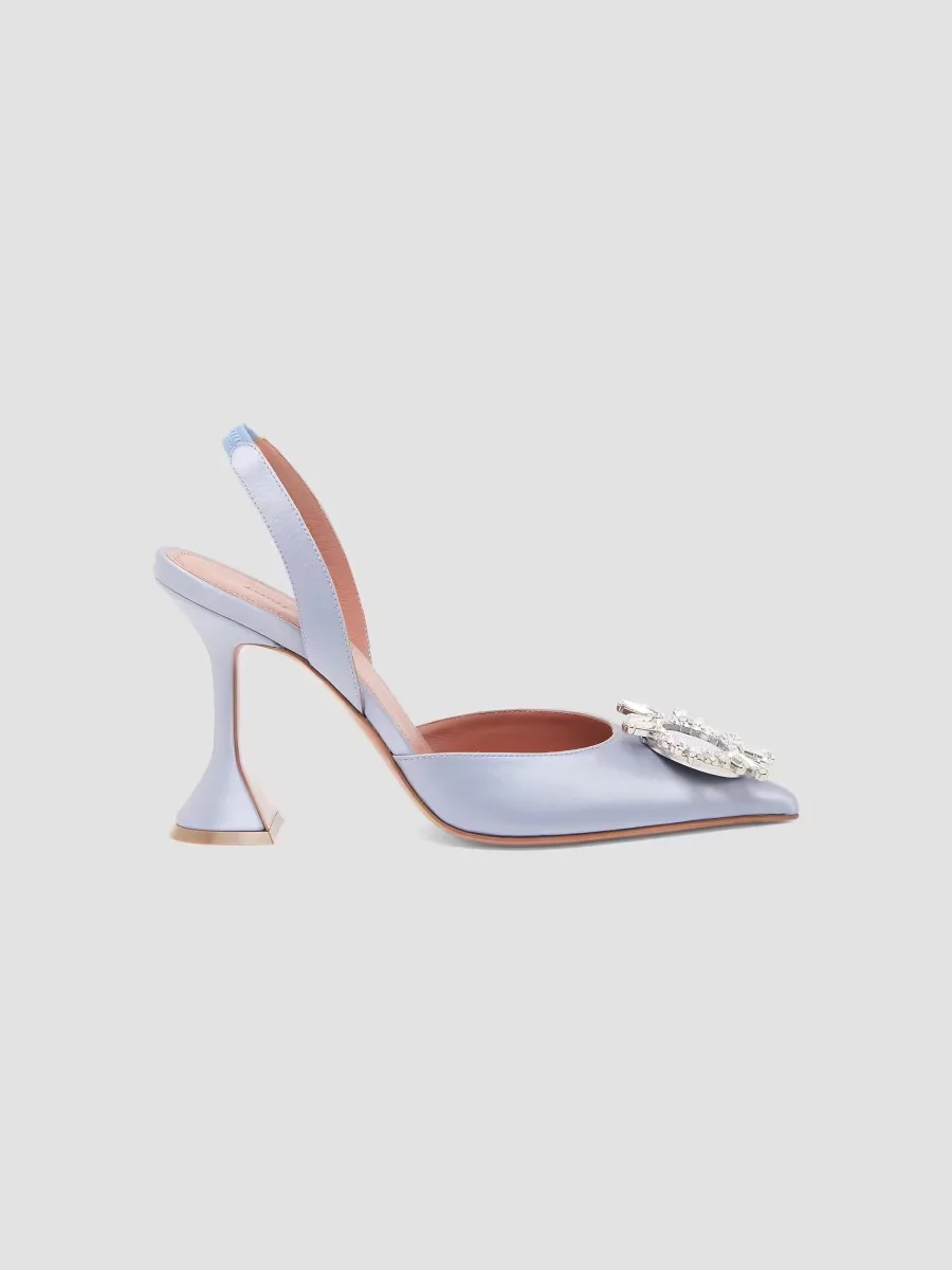 Begum 95MM Silk Slingback Pumps