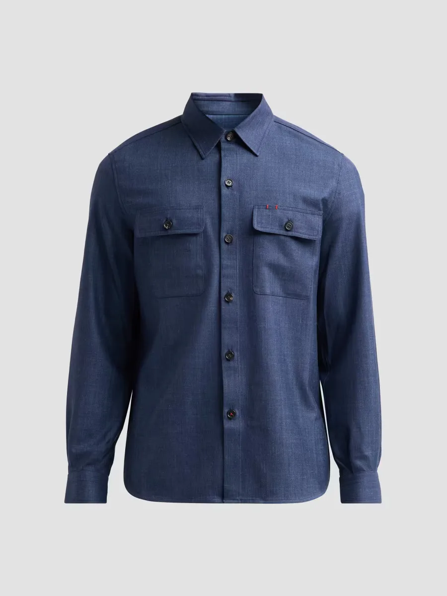 Summertime Denim Overshirt by Isaia