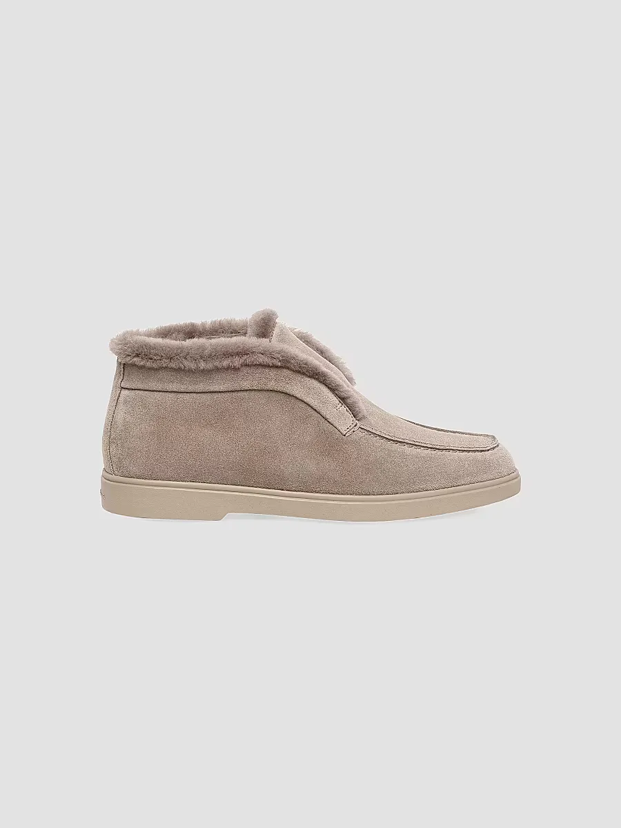 Fortune Suede Booties by Santoni