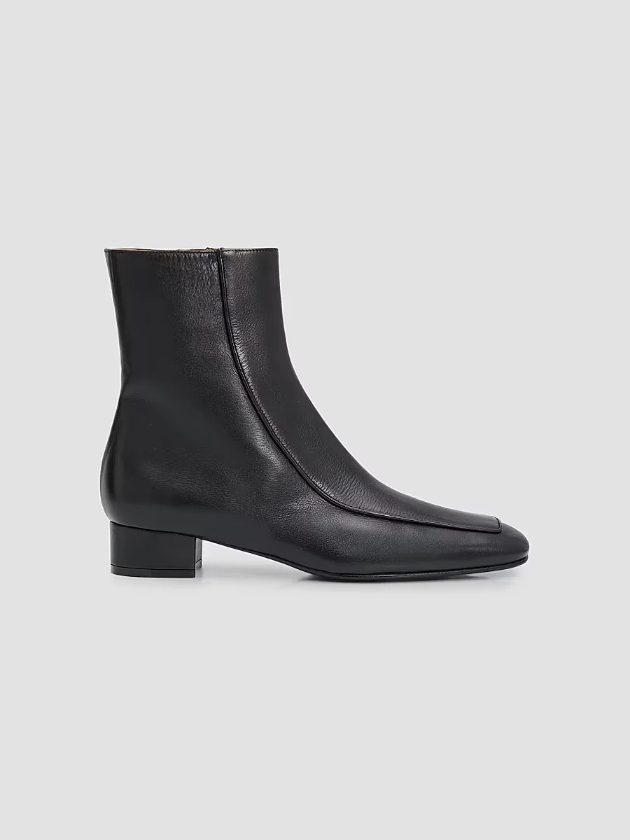 Shadow Ban 30MM Leather Ankle Boots by Herbert Levine