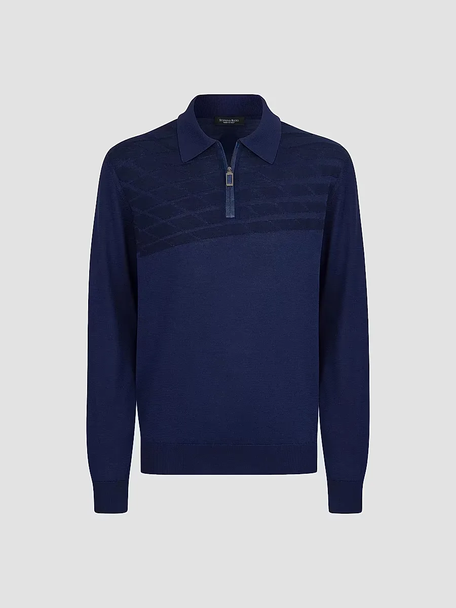 Zip Polo Shirt by Stefano Ricci