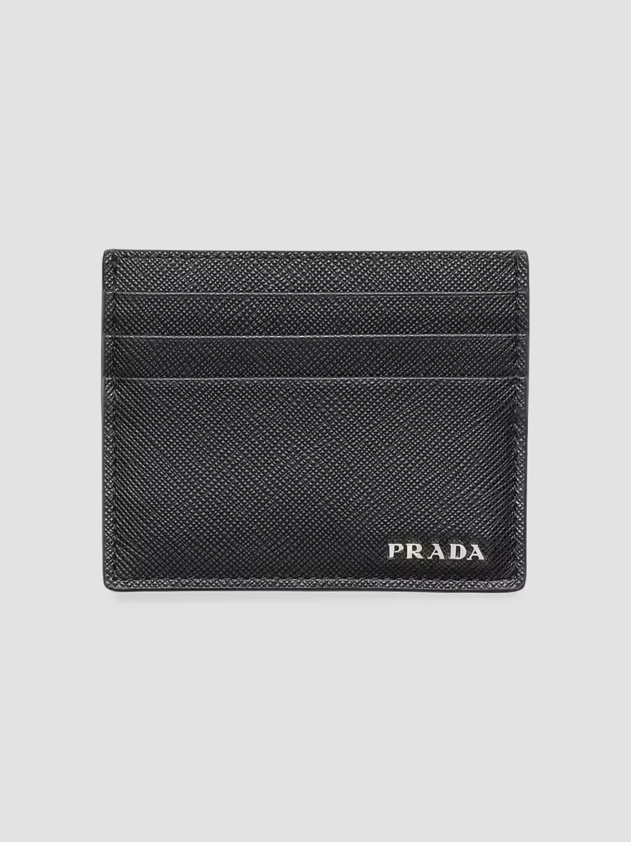 Saffiano Leather Card Holder by Prada
