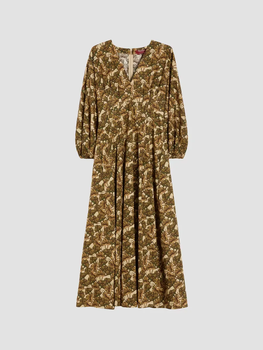 Printed Cotton Poplin Dress by Max Mara